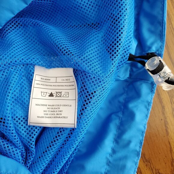 Mens XL Blue Half-Zip Short Sleeve Jacket Windbreaker Western Skies Golf Club - Picture 16 of 16